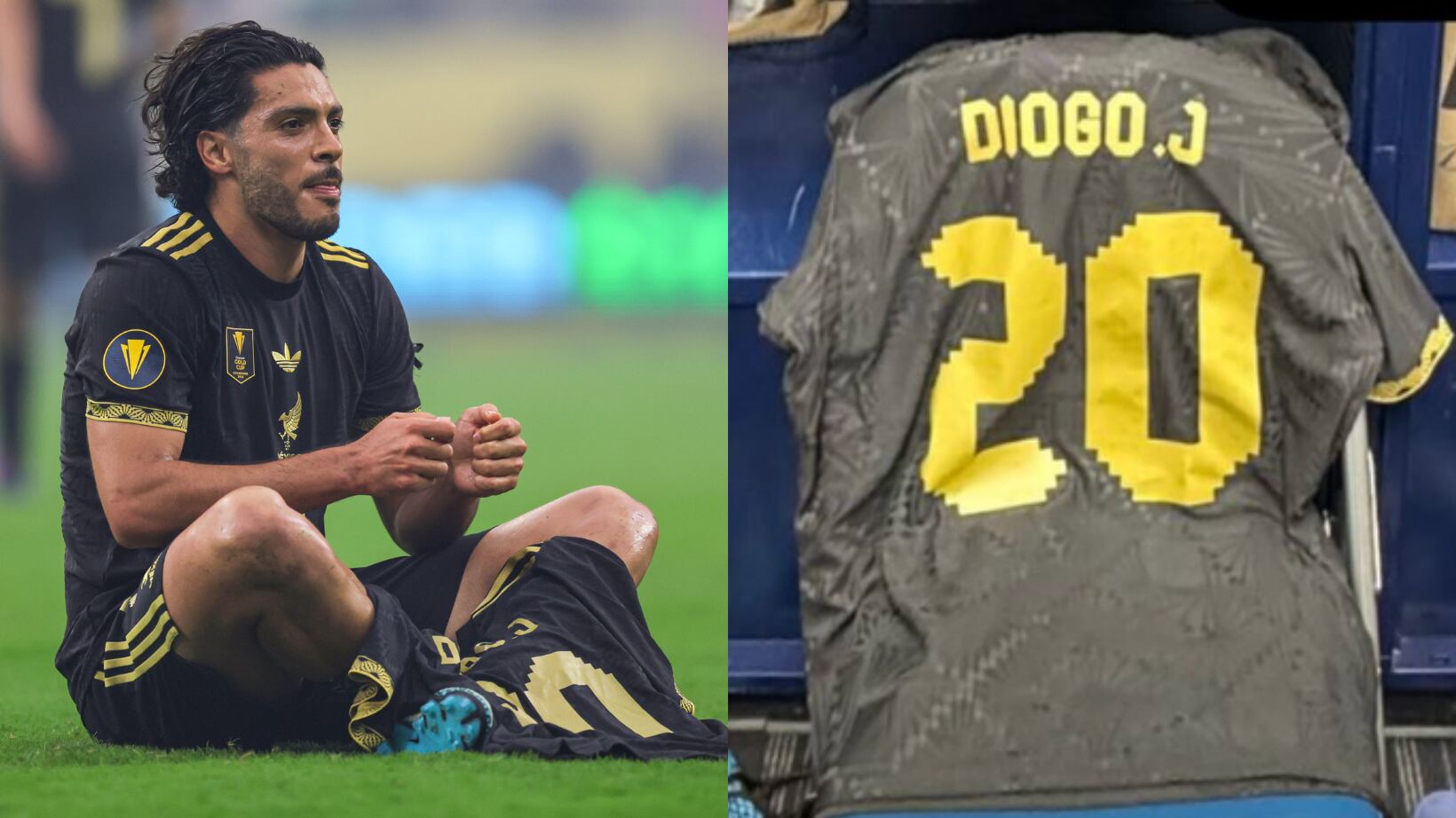 Raúl Jiménez dedicó emotivo homenaje a Diogo Jota.