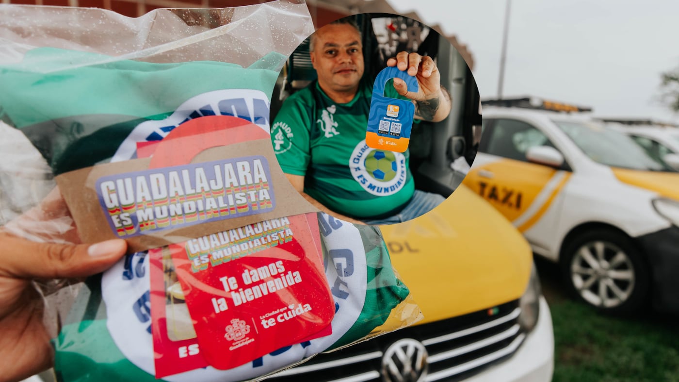Durante 39 días, transportistas apoyarán la atención de visitantes en La Perla Tapatía en el marco de la fiesta del fútbol. CORTESÍA/ GOBIERNO DE GUADALAJARA/ ESPECIAL