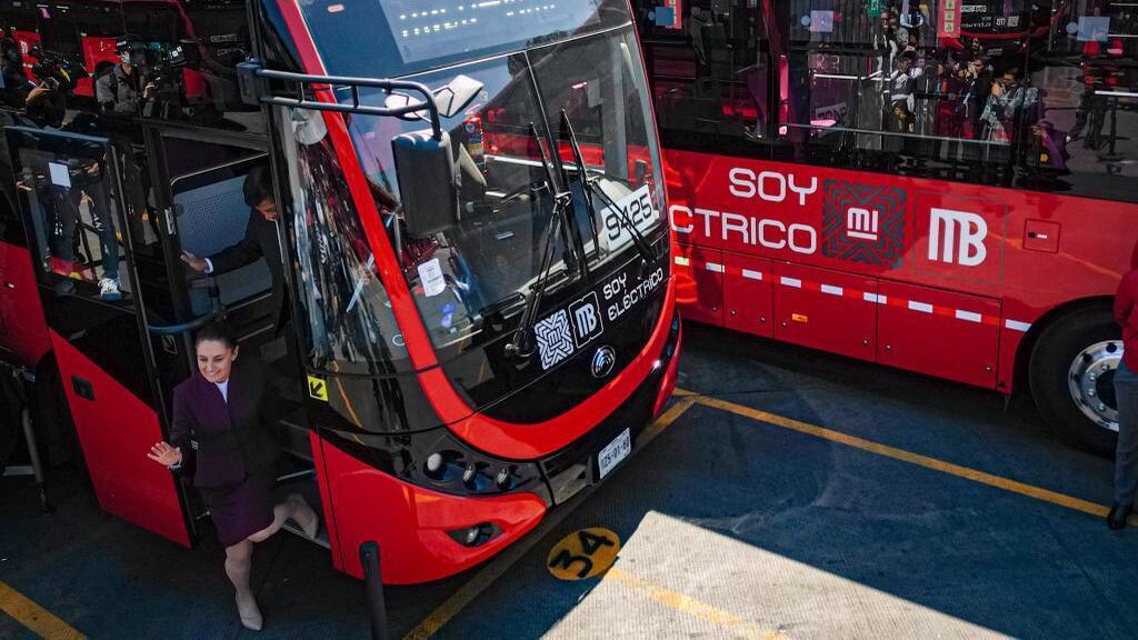 Unidades 100% eléctricas del Metrobús.