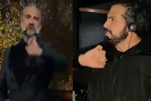 “La bomba explotó”: filtran video de Jaime Camil haciéndole señas obscenas a Andrés Tovar