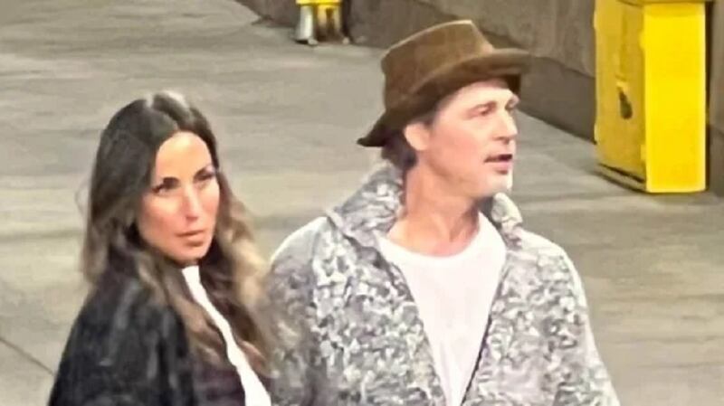 Ines de Ramon y Brad Pitt