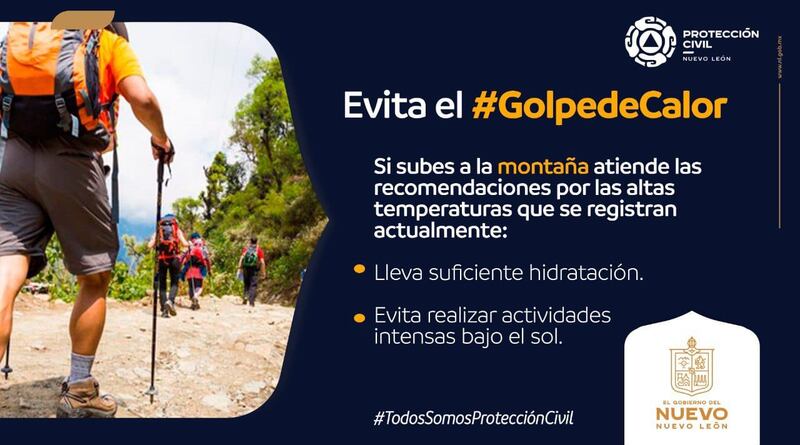 Si vas de excursión también hay que observar las condiciones del clima.