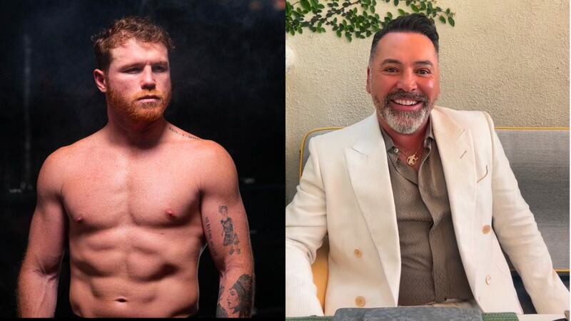 Óscar de la Hoya no tiene una buena relación con Canelo Álvarez.