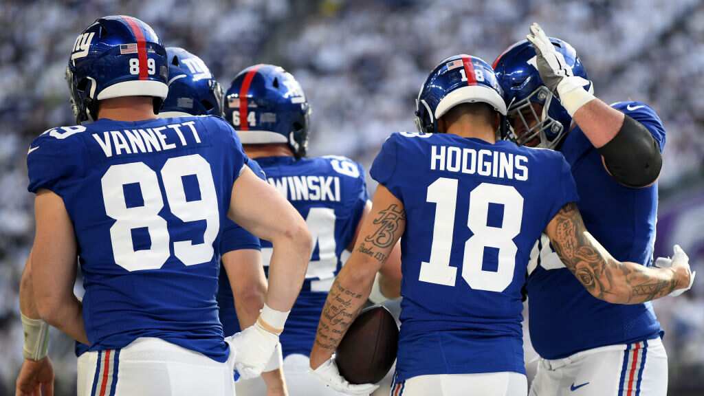 El equipo de New York Giants viajó a Minnesota para su juego contra Vikings.