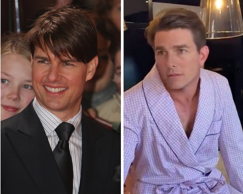El sorprendente parecido del acompañante de Paris Hilton con Tom Cruise