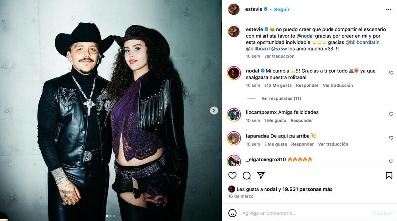 Christian Nodal y Estevie