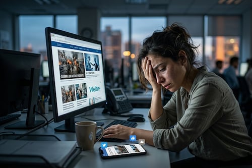 Guerra e IA disparan ansiedad laboral: 33% ya no puede más