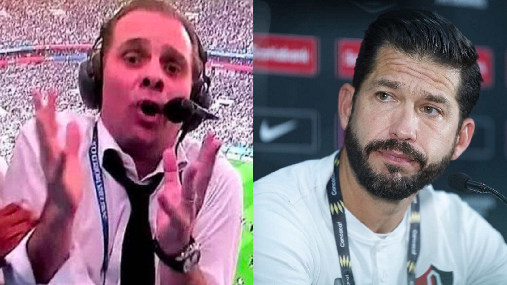 El narrador habló sobre el trabajo de Benjamín Mora con el Atlas.
