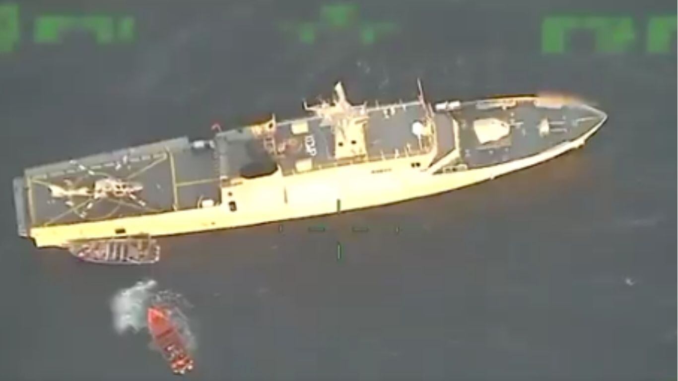 Persecución marítima en México