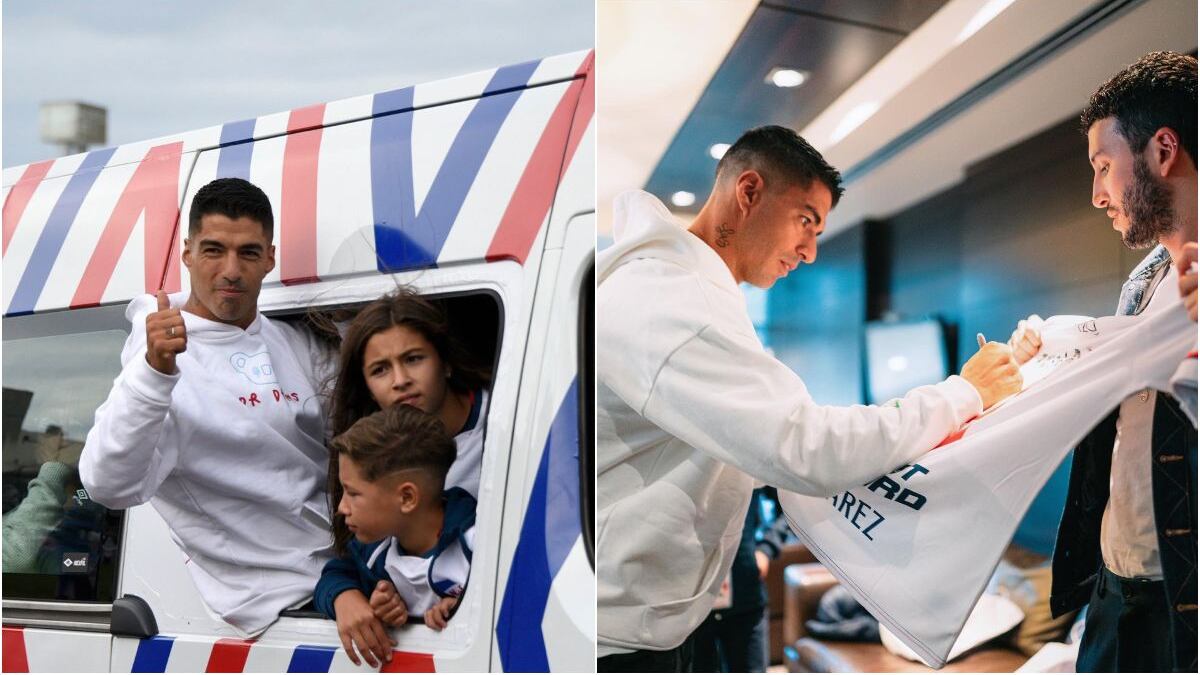 Sebastián Yatra se quedó con la camiseta de Luis Suárez en su regreso a Nacional