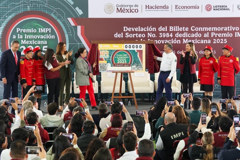 Premio IMPI a la Innovación Mexicana 2025 viaja por todo el país en billete de Lotería Nacional