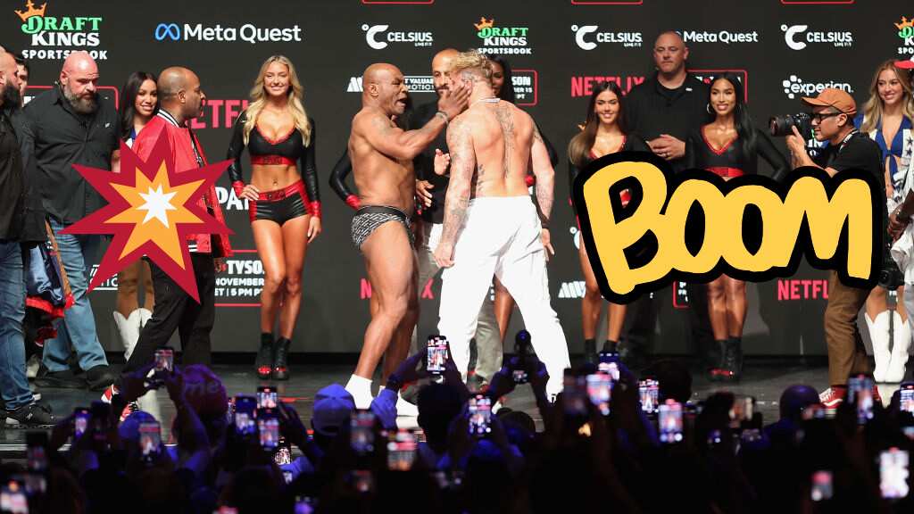Cachetada de Mike Tyson a Jake Paul