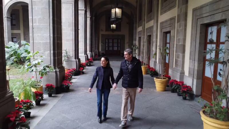 Claudia Sheinbaum en Palacio Nacional