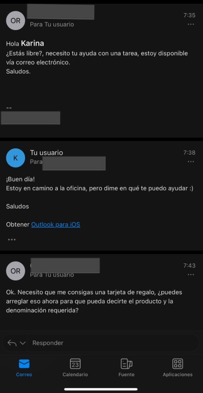 Estafas en redes sociales