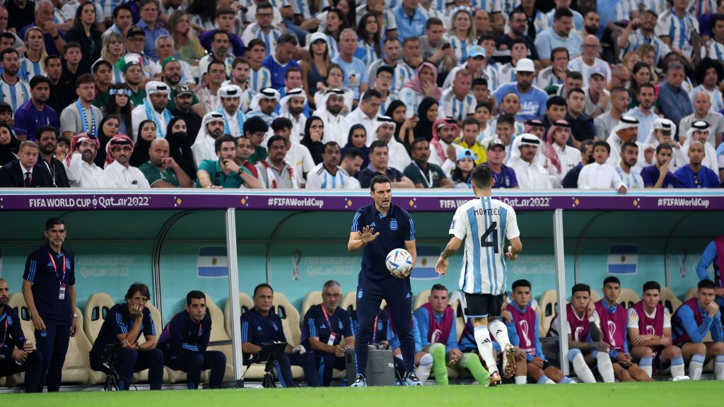 Lionel Scaloni tuvo que pedirle a sus jugadores que mantuvieran la calma.