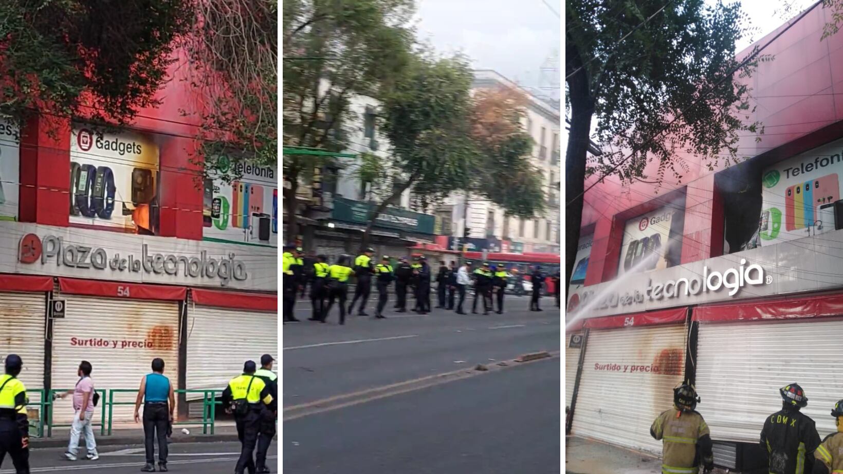 Incendio Plaza de la Tecnología Centro CDMX