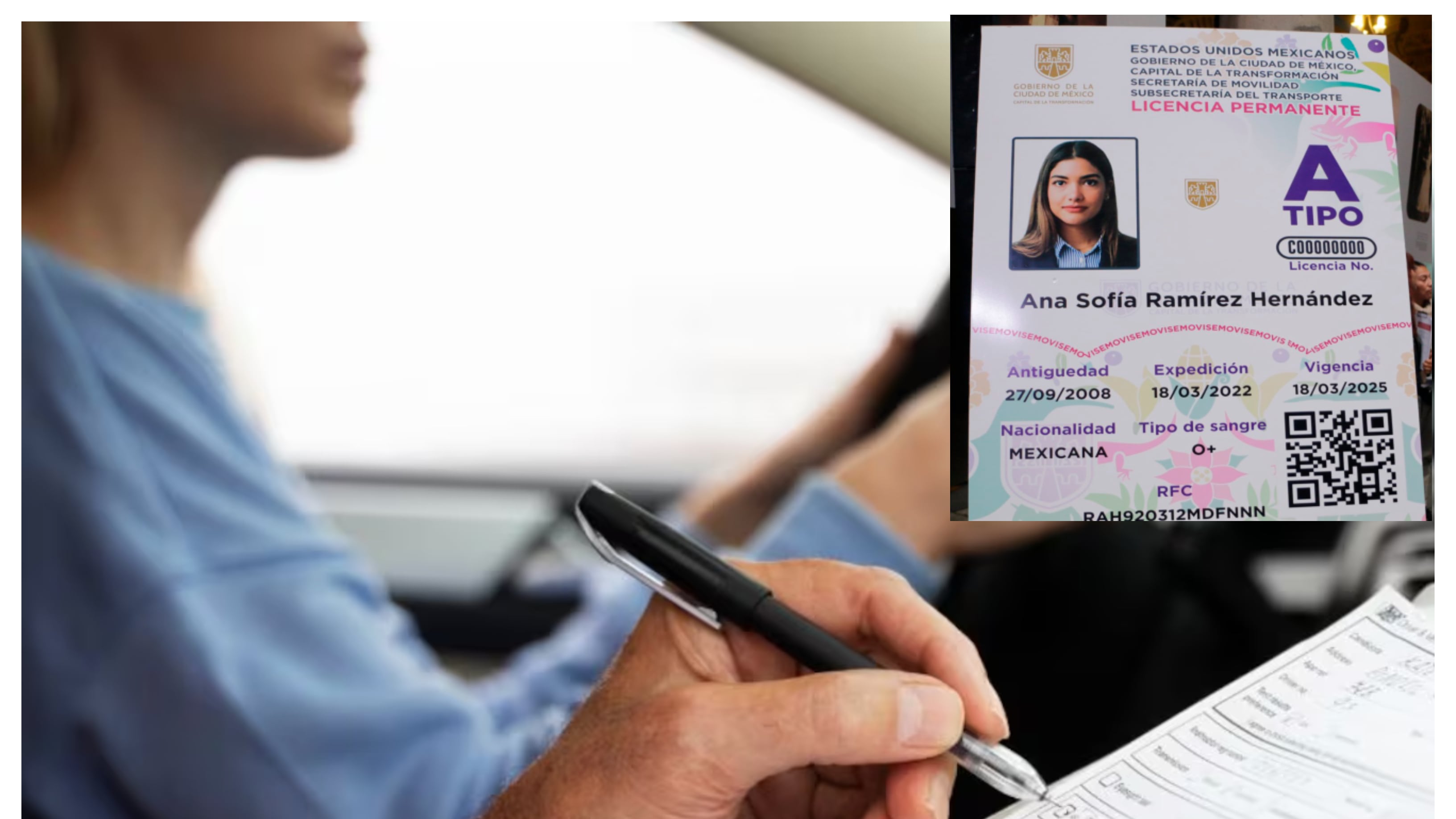 Examen en línea para licencia permanente en CDMX