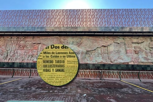 Proyectan memoria en León con videomapping por los Mártires del 2 de Enero