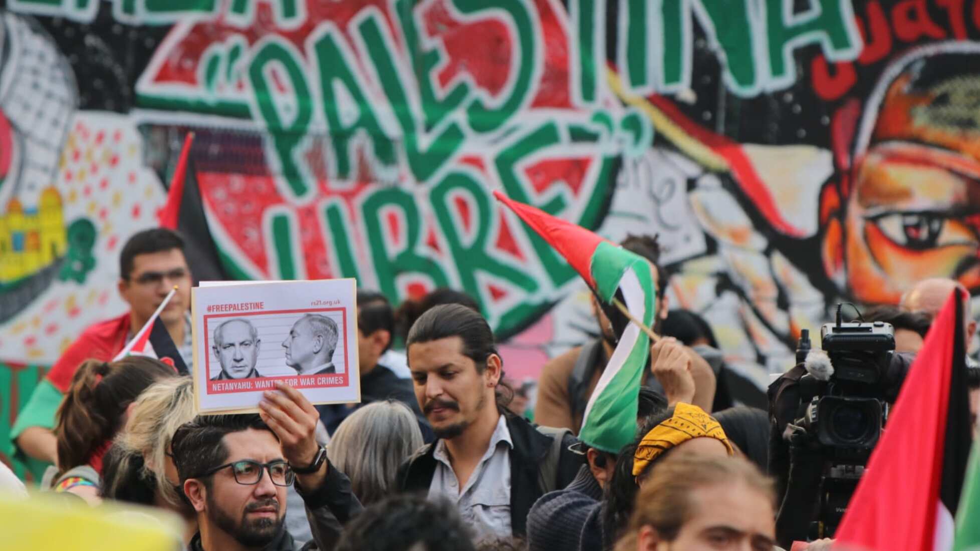 Marcha en apoyo a Palestina