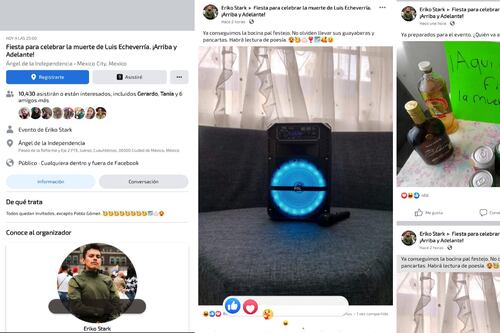 Mexicanos proponen festejar muerte de Echeverría en el Ángel de la Independencia