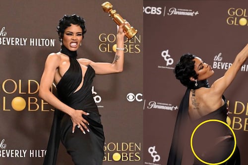 ¿Cuánto cuesta la lencería de diamantes que usó Teyana Taylor en los Globos de Oro 2026?