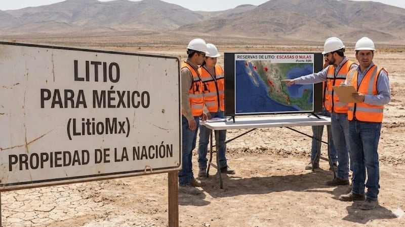 ¿Y el oro blanco? Gobierno admite que el litio es “escaso o nulo” en México tras creación de LitioMx