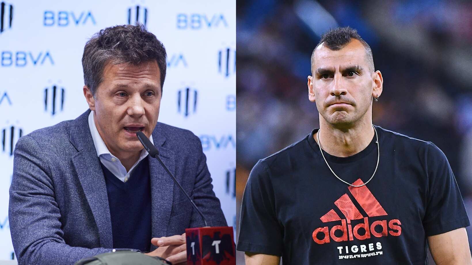 Tato Noriega y Nahuel Guzmán protagonizaron una acalorada discusión al término del Clásico Regio.