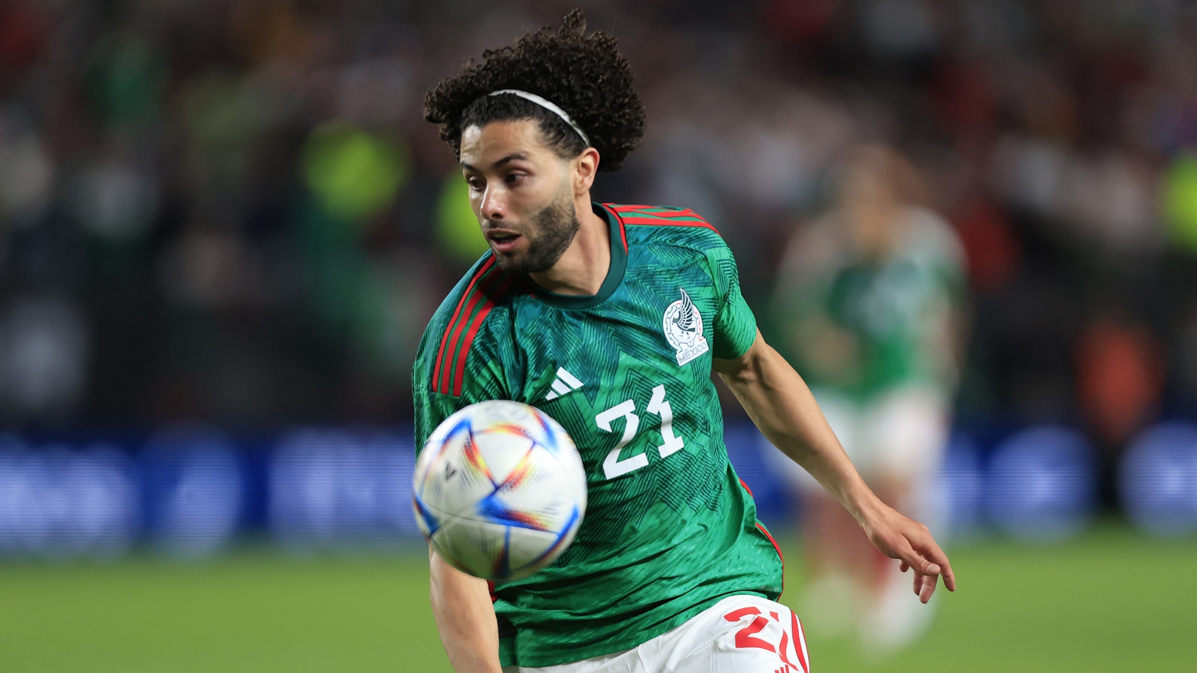 Cesar Huerta of Mexico during the game Mexican National Team (Mexico) vs Germany, the friendly preparation, at Lincoln Financial Field Stadium, on October 17, 2023.
<br><br>
Cesar Huerta de Mexico durante el partido Seleccion Mexicana (Mexico) vs Alemania, amistoso de preparacion en el Lincoln Financial Field Stadium, el 17 de Octubre de 2023.