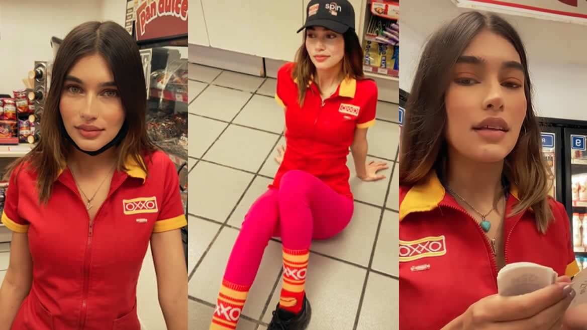 "La Cajera del Oxxo" conquista las redes sociales.