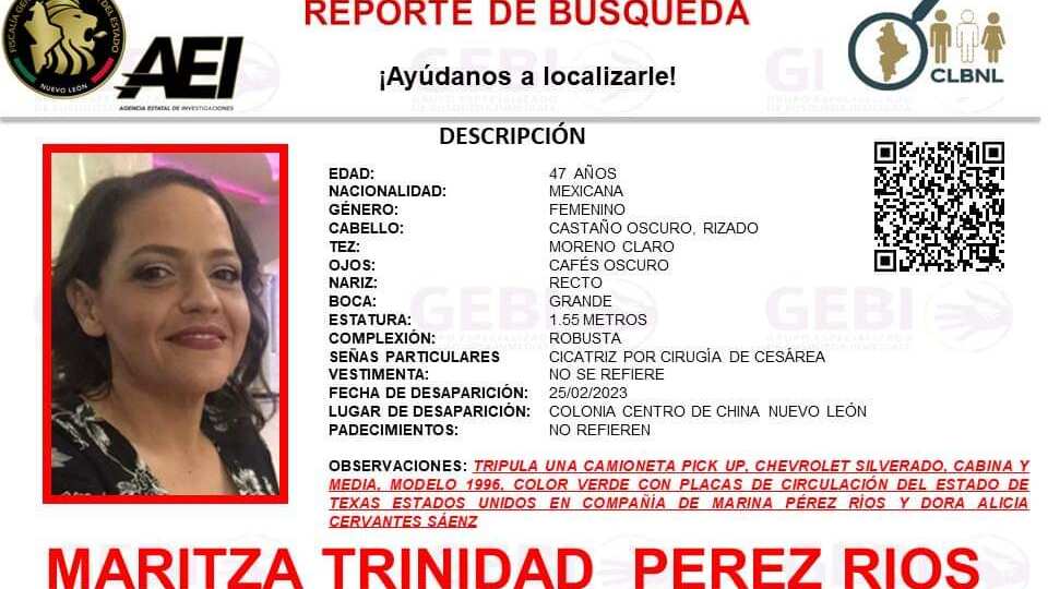 Maritza Trinidad Pérez Ríos.