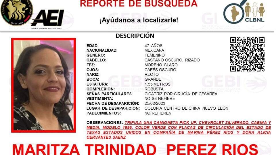 Maritza Trinidad Pérez Ríos.