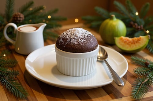 Postre navideño fácil: mug cake con mermelada de guayaba y chocolate gourmet