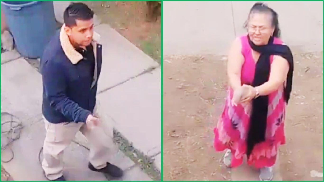 Abuelita sicaria y su hijo atacan a personas en Chalco