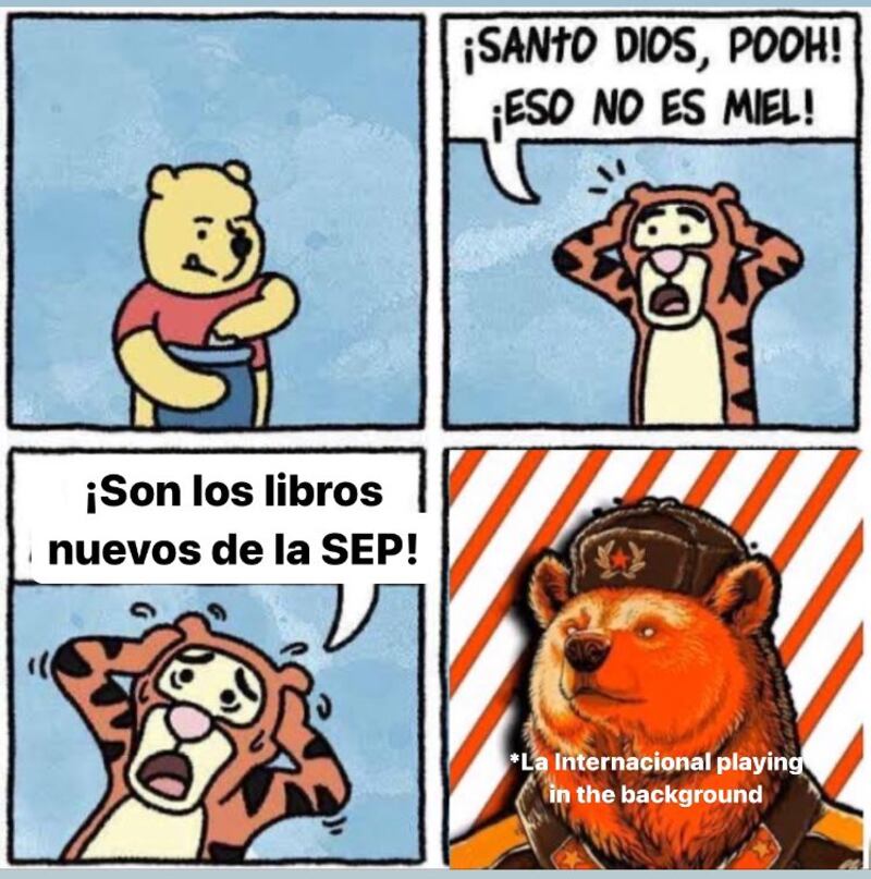 Memes de los libros de texto de la SEP.