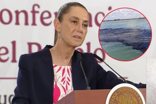Sheinbaum estalla contra prensa por dañar el turismo tras derrame de hidrocarburos en Veracruz