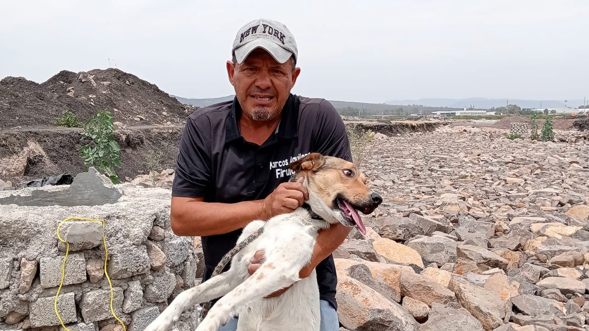 Marcos rescató a Libertad de un pozo.