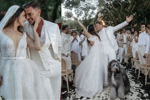 Julián Gil y Valeria Marín se casaron tras 5 años de relación; ¿cuál fue el menú de la boda?