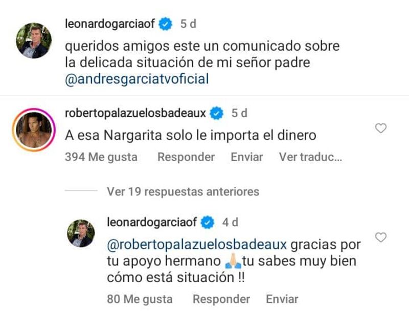 “Solo le importa el dinero”: Roberto Palazuelos arremete contra la esposa  de Andrés García