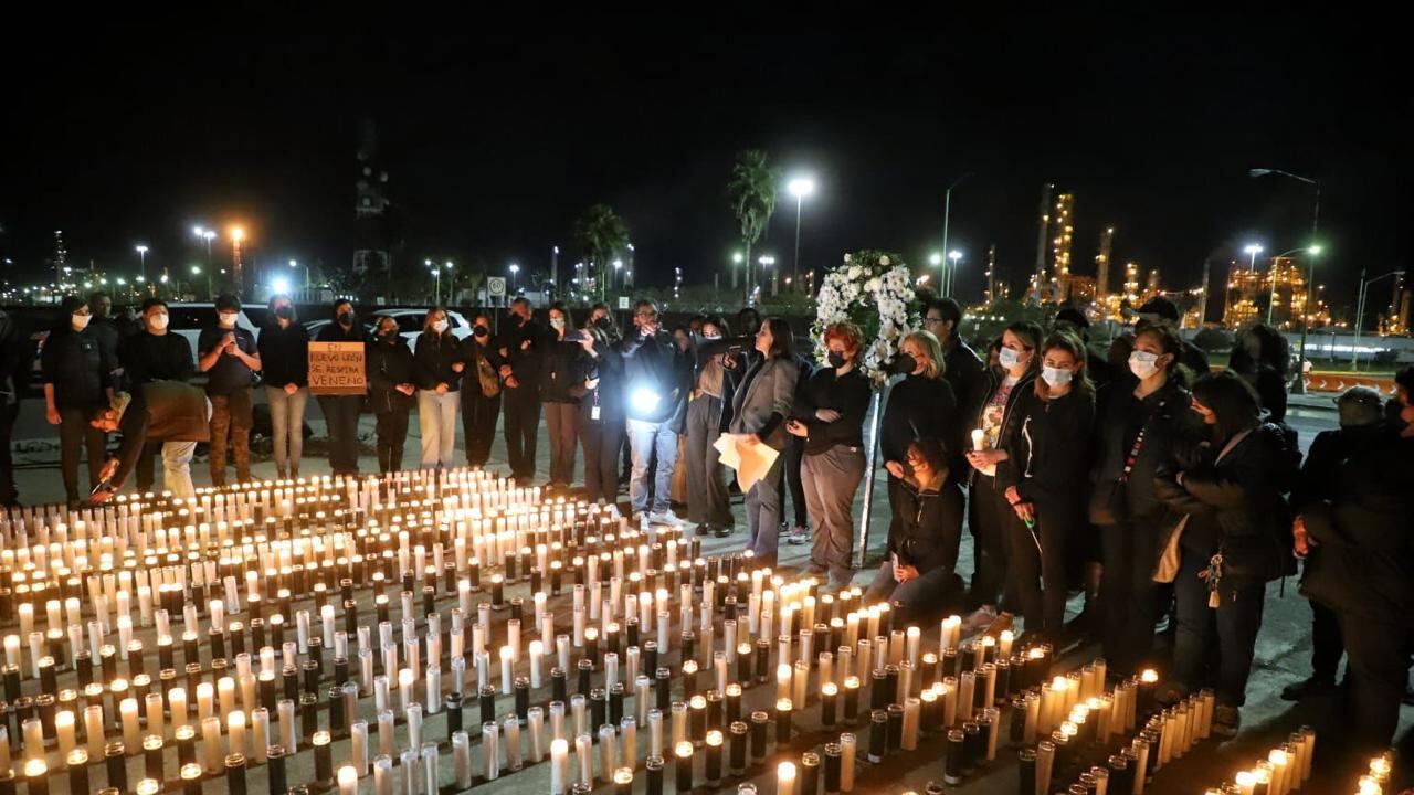 Una vela por cada persona fallecida prematuramente por contaminación.