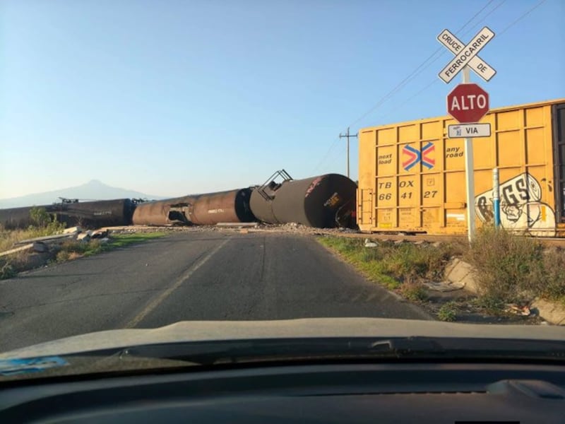 Tlaxcala descarrilamiento tren