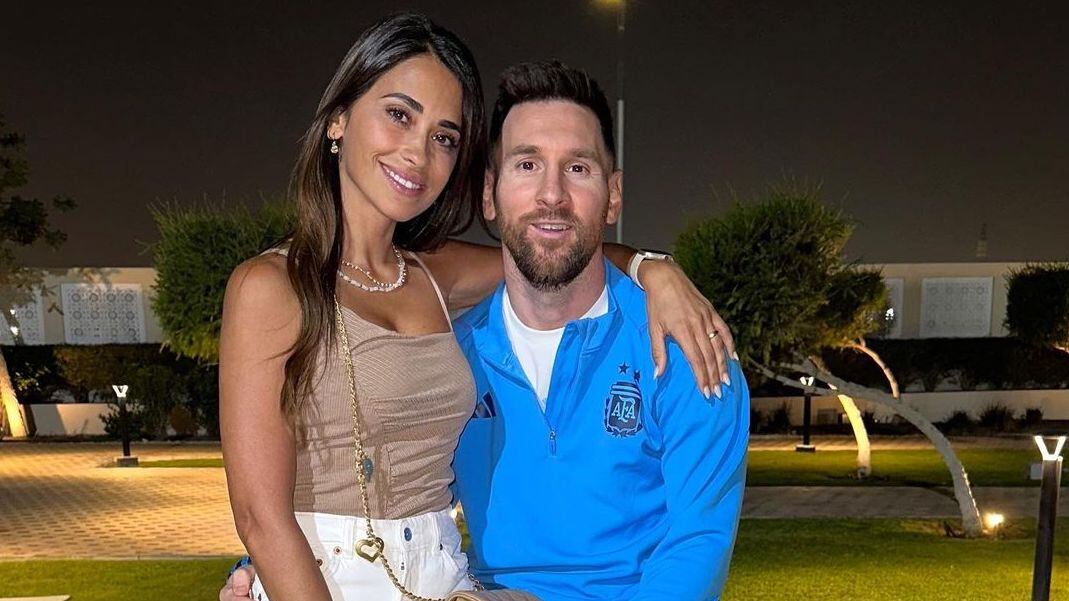 Antonela Roccuzzo y Lionel Messi