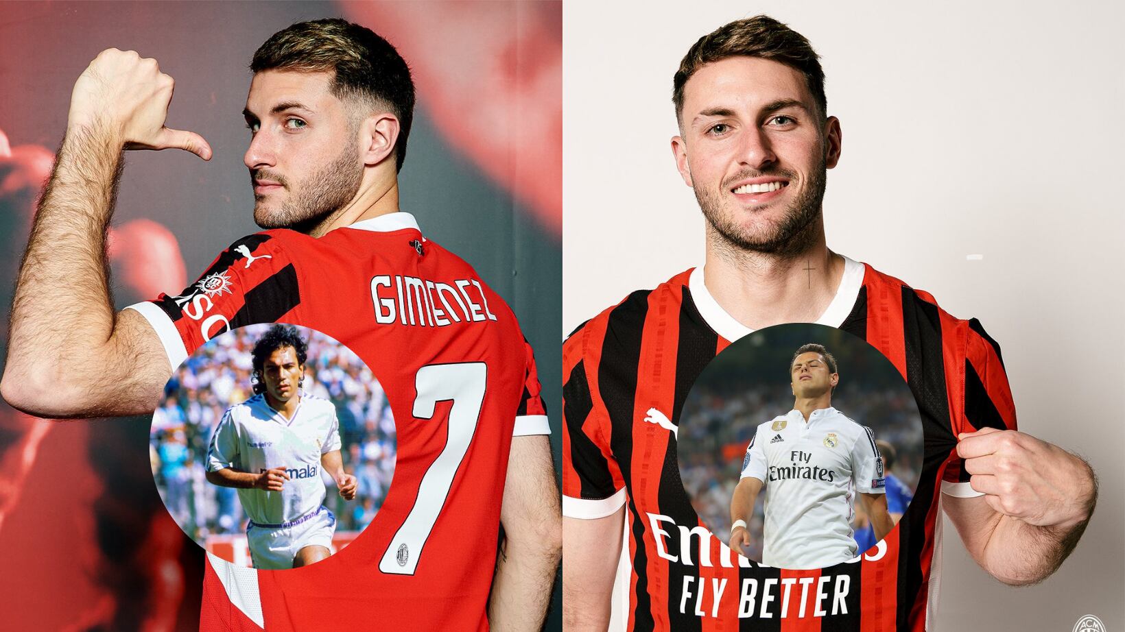 Santiago Giménez ha sido comparado con Hugo Sánchez y Chicharito tras fichar con el Milan.