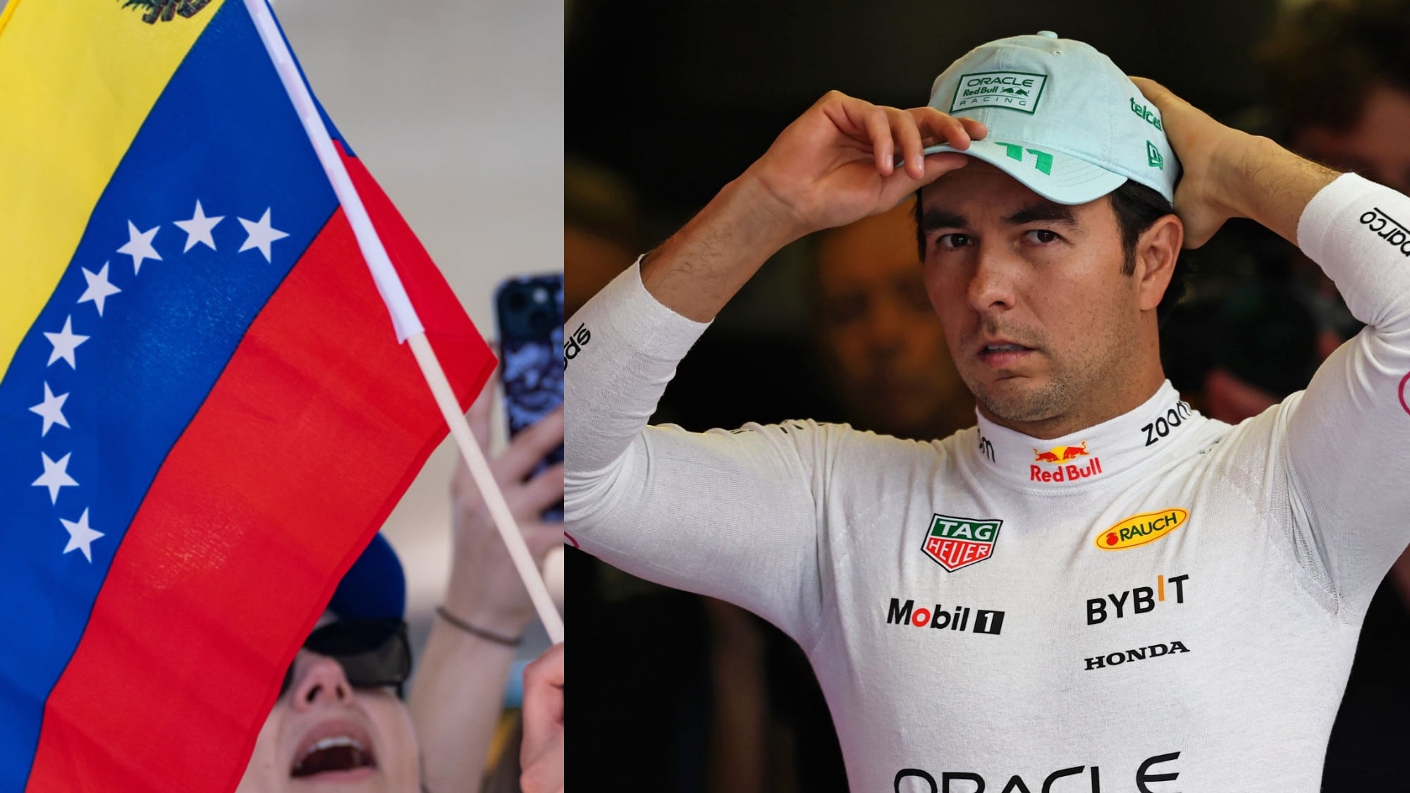 Checo Pérez envía mensaje a Venezuela