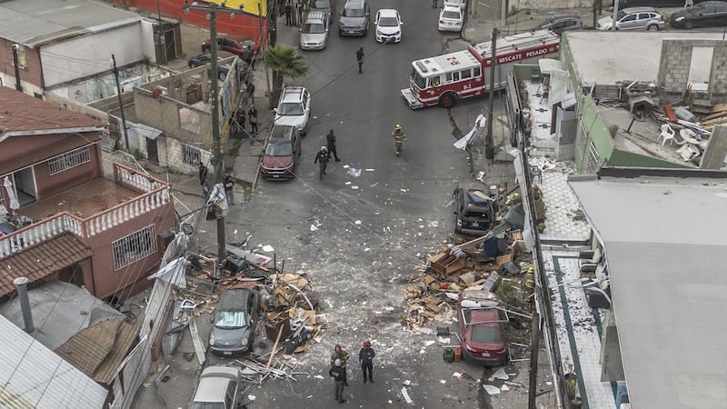 Explosión en Avenida Camino Nuevo.