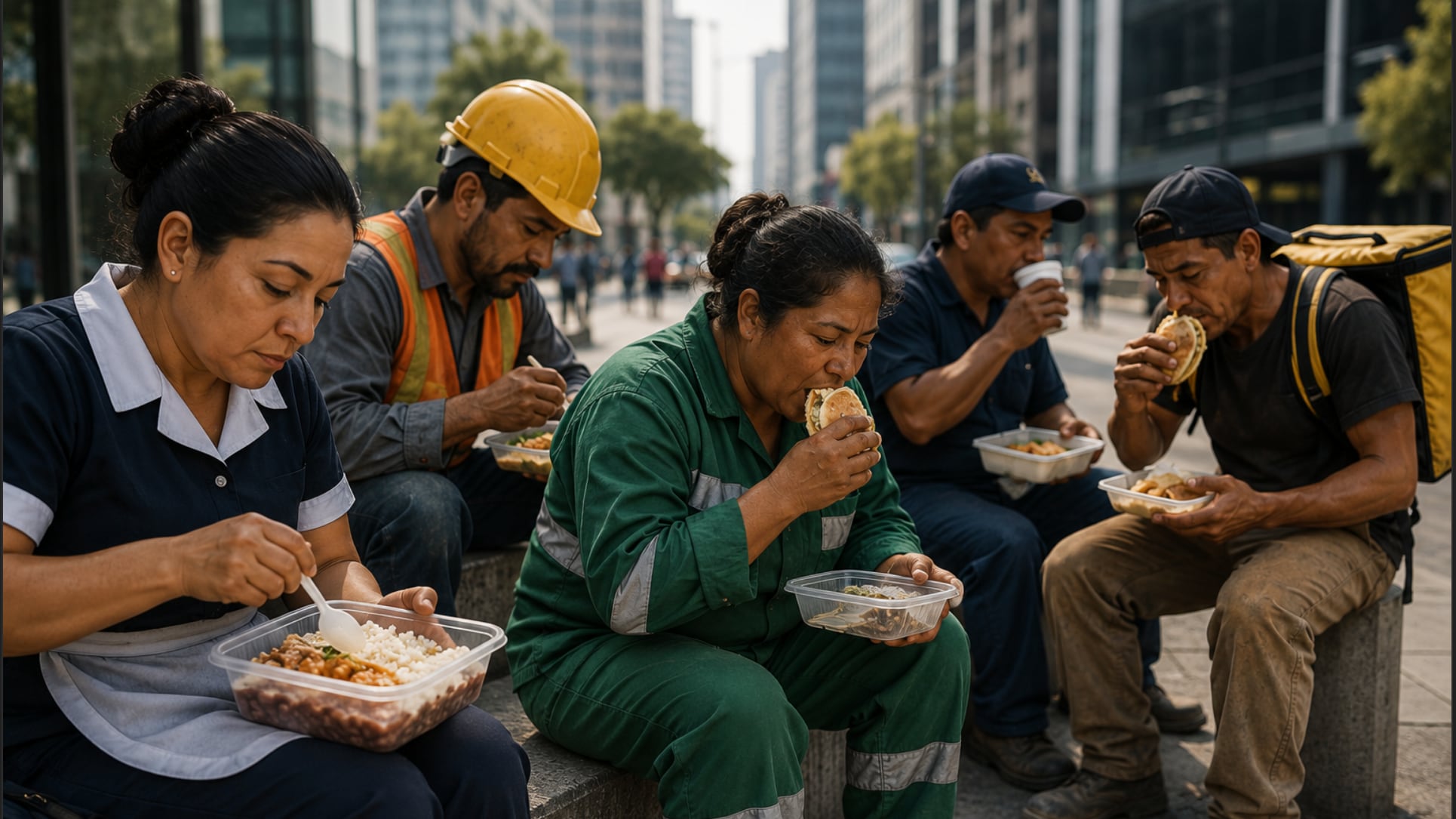 Trabajadores mexicanos y su alimentación