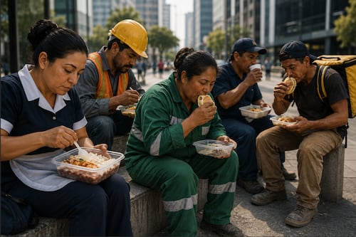 Trabajar todo el día también cambia la forma en que comen los mexicanos