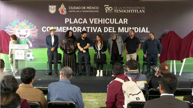 CDMX presenta la nueva placa vehicular conmemorativa del Mundial 2026: este será su precio