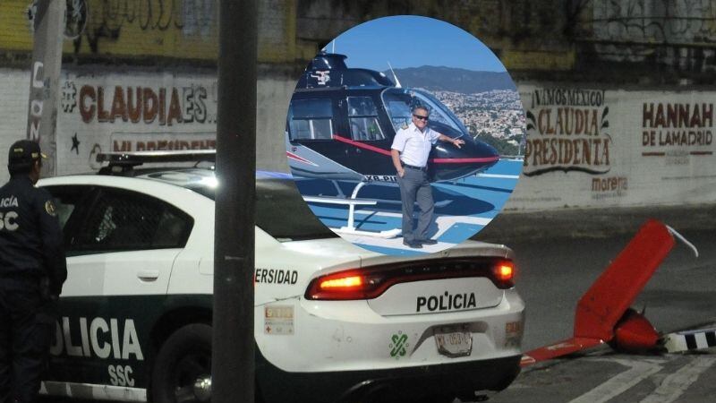 Entregan cuerpo de piloto del helicóptero que se desplomó en Coyoacán