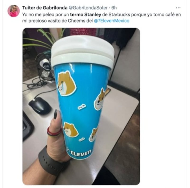 Memes del termo Stanley rosa de Starbucks