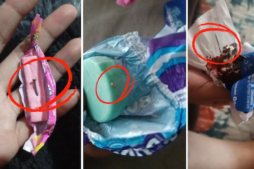 Denuncian supuestos dulces con alfileres y clavos en Aguascalientes y Coahuila tras Halloween
